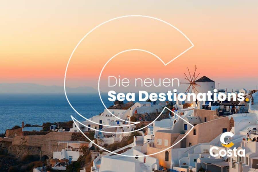 Neue Sea Destinations von Costa Kreuzfahrten