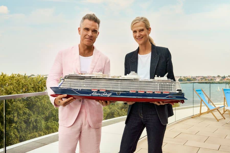 Robbie Williams wird Wohlfühl-Botschafter der Mein Schiff Relax