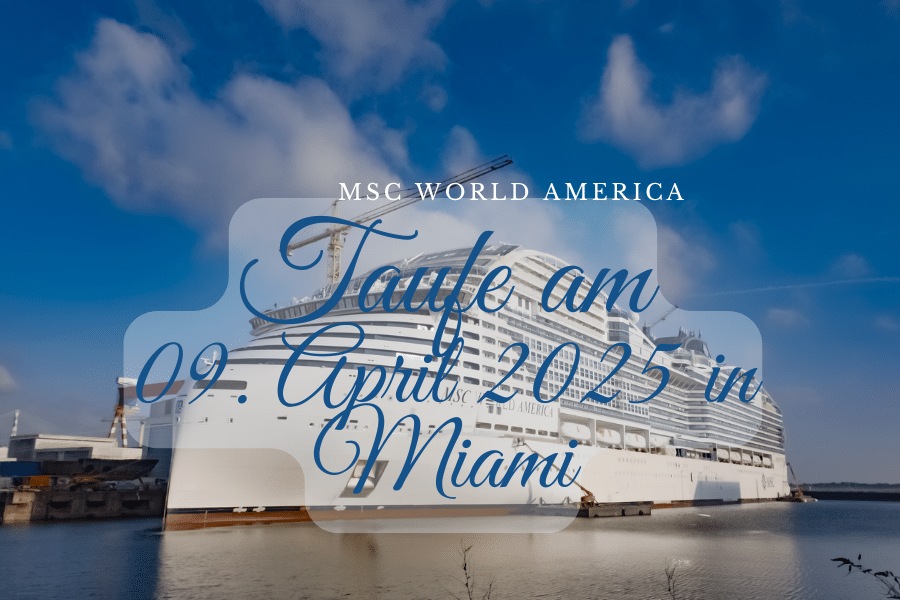 Der Countdown läuft: In fünf Monaten wird die MSC World America in Dienst gestellt