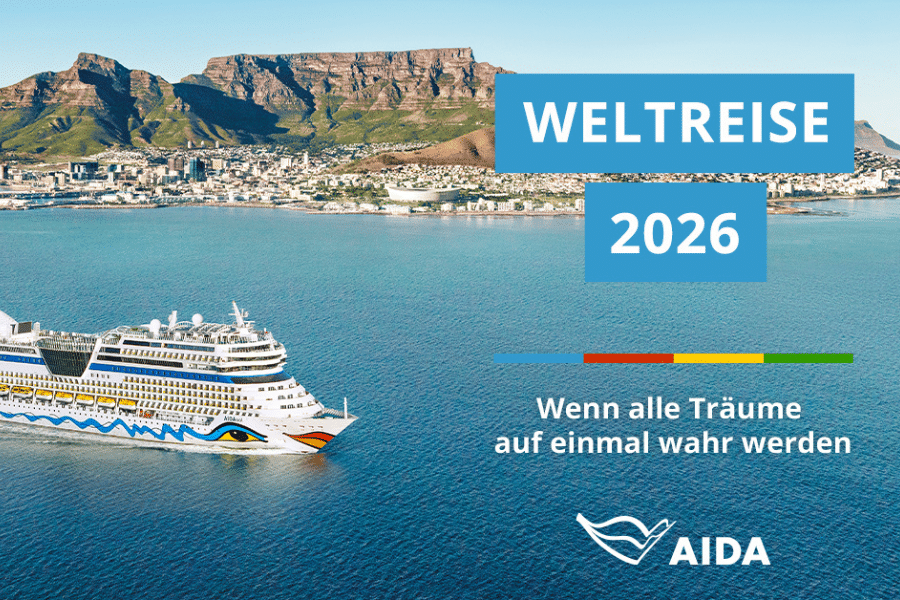 AIDAsol Weltreise 2026: Bereit für Ihr XXL-Abenteuer?